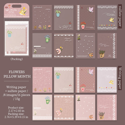 [2603-036] Hand Drawn PET Background Collage Stickers 6 Styles