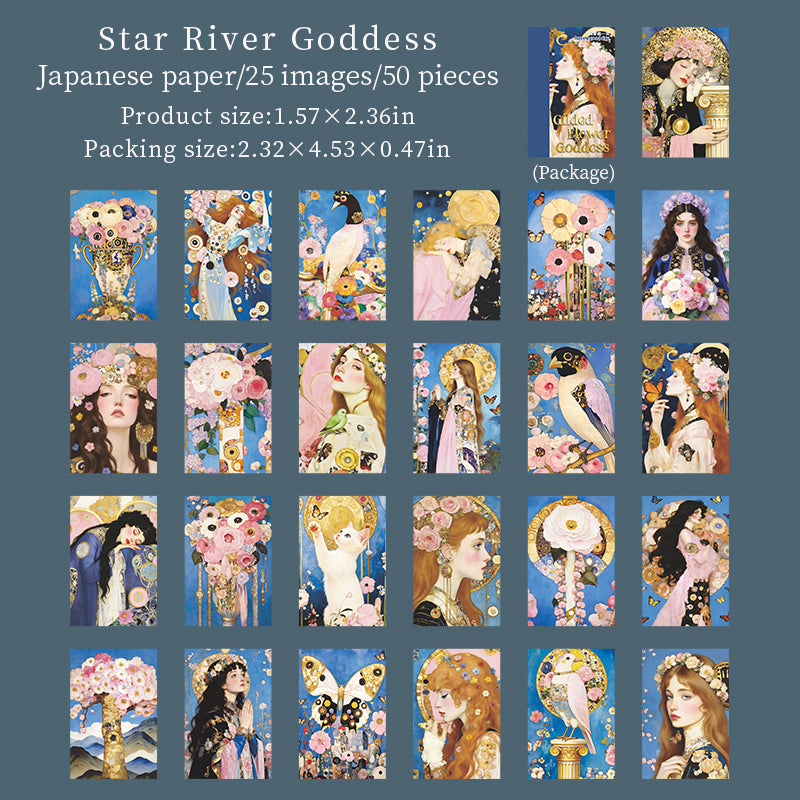 [2602-020] Gilded Flower Goddess Sticker Book 4 Styles