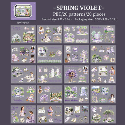 [2601-211] Spring Garden Journal Sticker Book