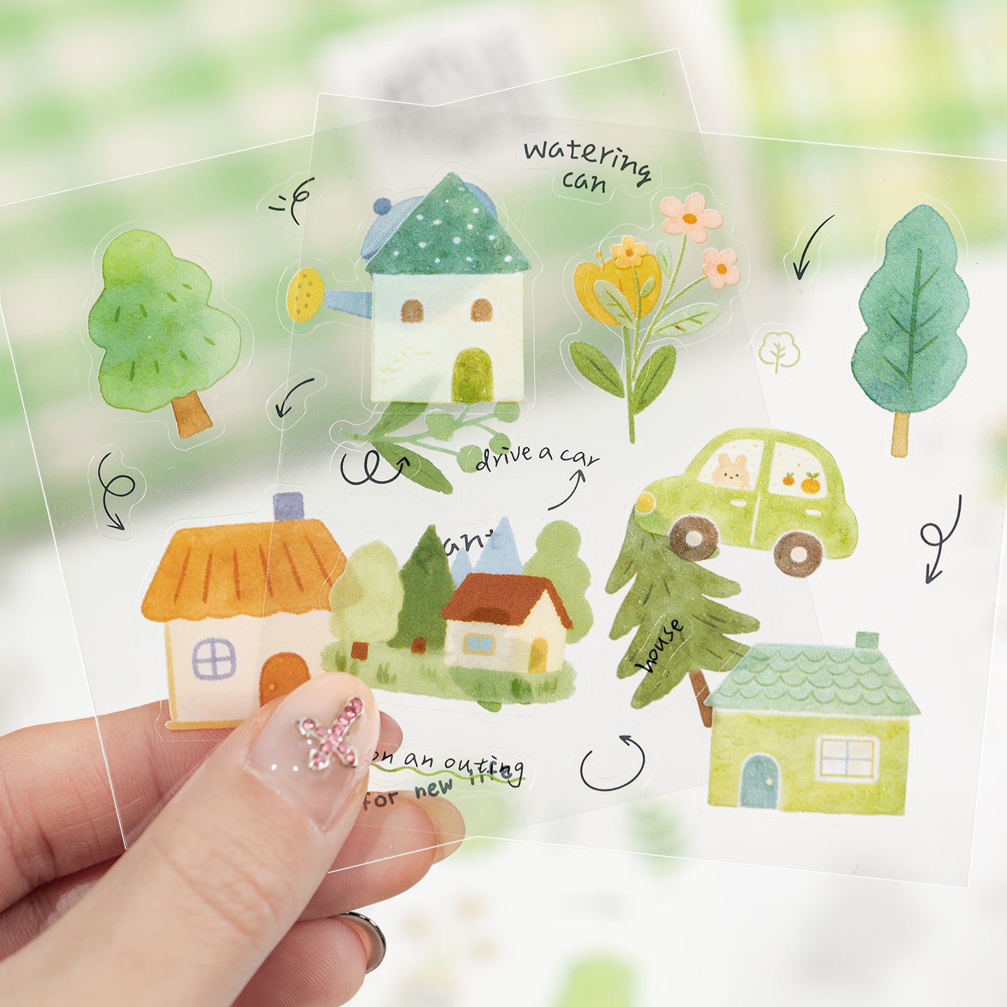 [2603-144] Seasonal Signal PET Journal Stickers 4 Styles