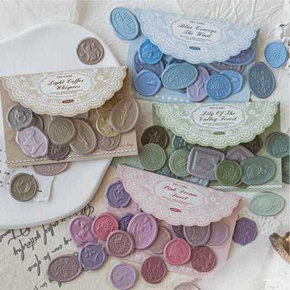 [2601-189] Mo Card Wax Seal Style PVC Stickers