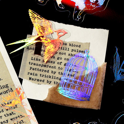 [2601-177] Prologue to Time – Holographic PET Vintage Sticker Set (6 Designs)