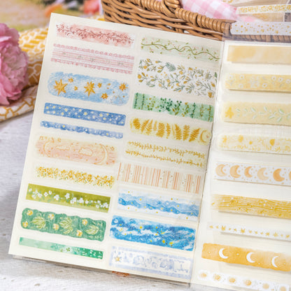[2601-174] Fall into Spring – PET Die-Cut Decorative Tape Set (4 Designs)