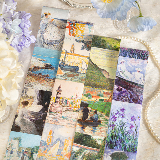 [2603-059] Impressionist Oil Painting Background Tape 4 Styles