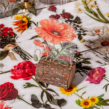 [2601-207] Floral Butterfly Journal Sticker Pack
