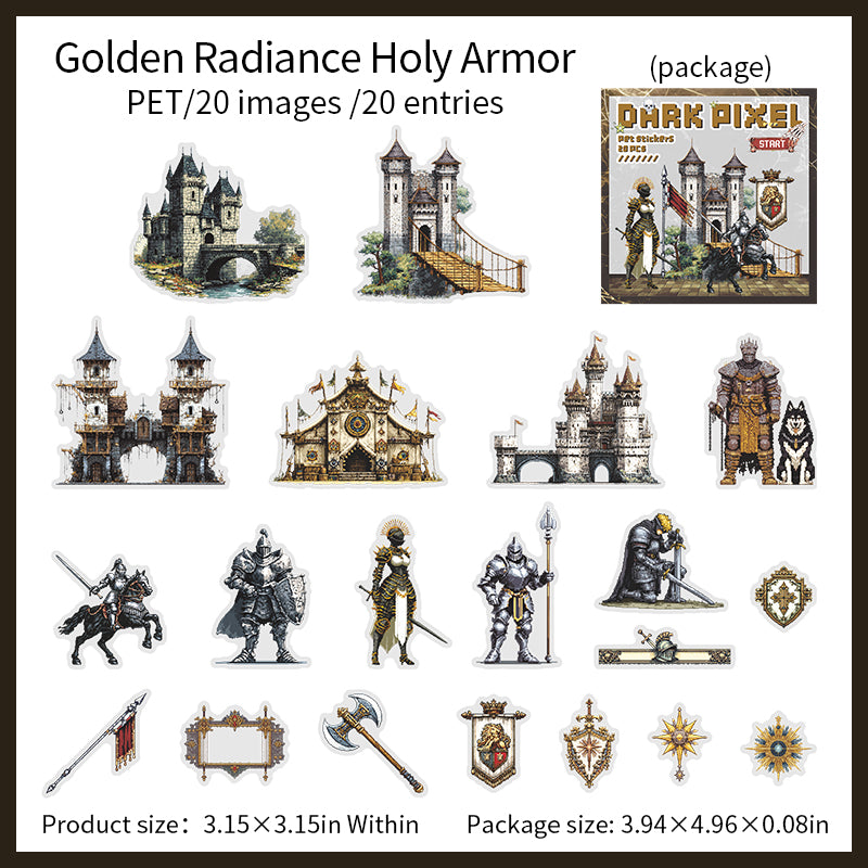 [2603-052] Gothic Dark Scene Stickers 4 Styles