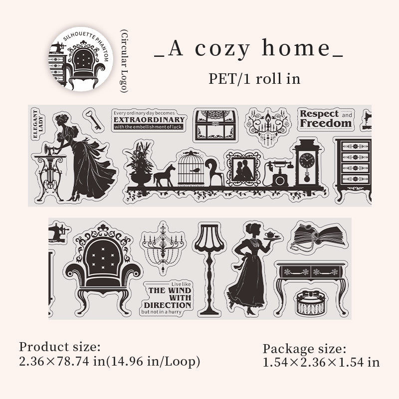 [2603-053] Vintage European Die Cut Tape 6 Styles