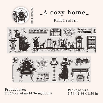 [2603-053] Vintage European Die Cut Tape 6 Styles