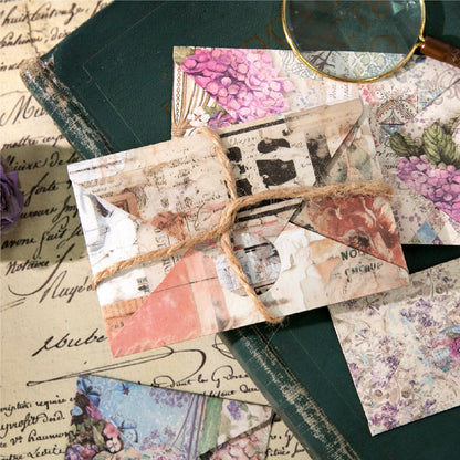 [2601-202] Vintage Floral Letter Envelope Paper Set 6 Styles