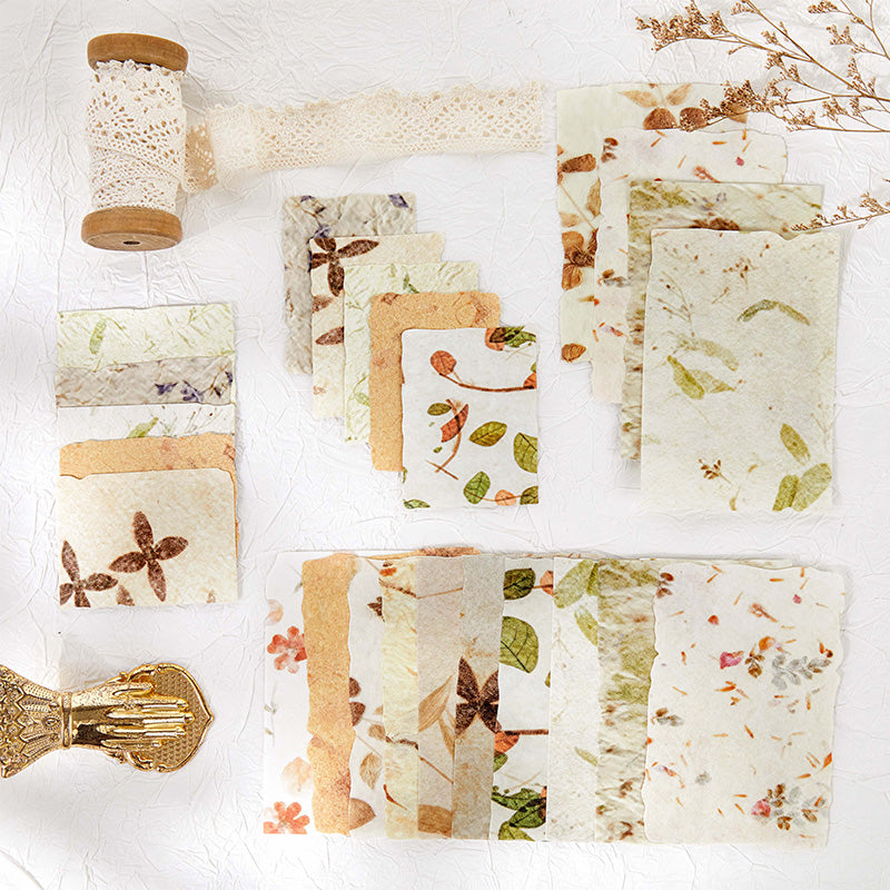 [2602-034] Vintage Textured Embossed Paper 6 Styles