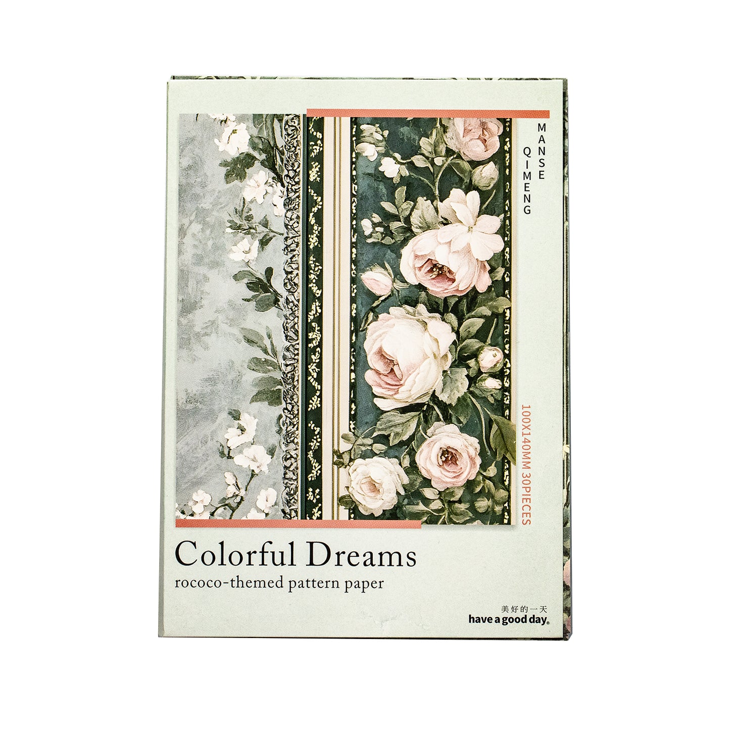 [2603-044] Floral Background Ephemera Book 6 Styles