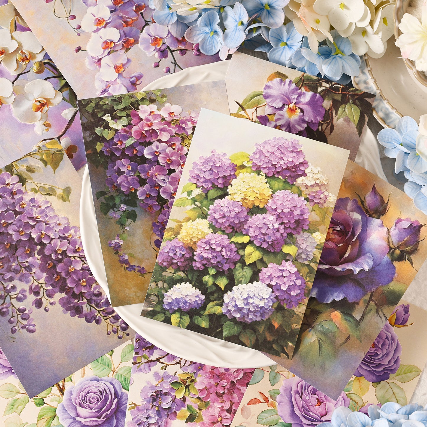 [2602-033] Embossed Floral Decorative Paper 6 Styles