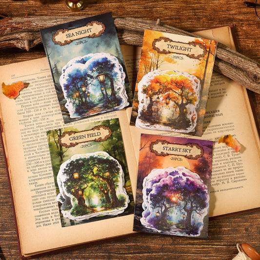 [2601-169] Forest Reverie – Vintage Woodland Stickers (4 Designs)