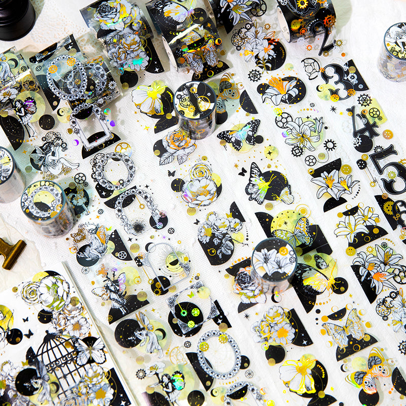 [2603-076] PET Gold Foil Collage Tape 6 Styles