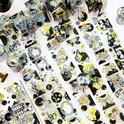 [2603-076] PET Gold Foil Collage Tape 6 Styles