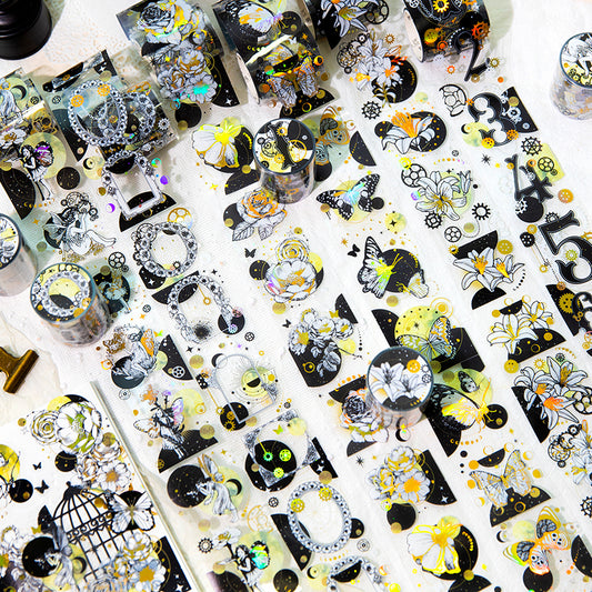 [2603-076] PET Gold Foil Collage Tape 6 Styles