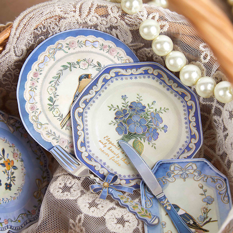 [2603-048] European Tableware Stickers 6 Styles