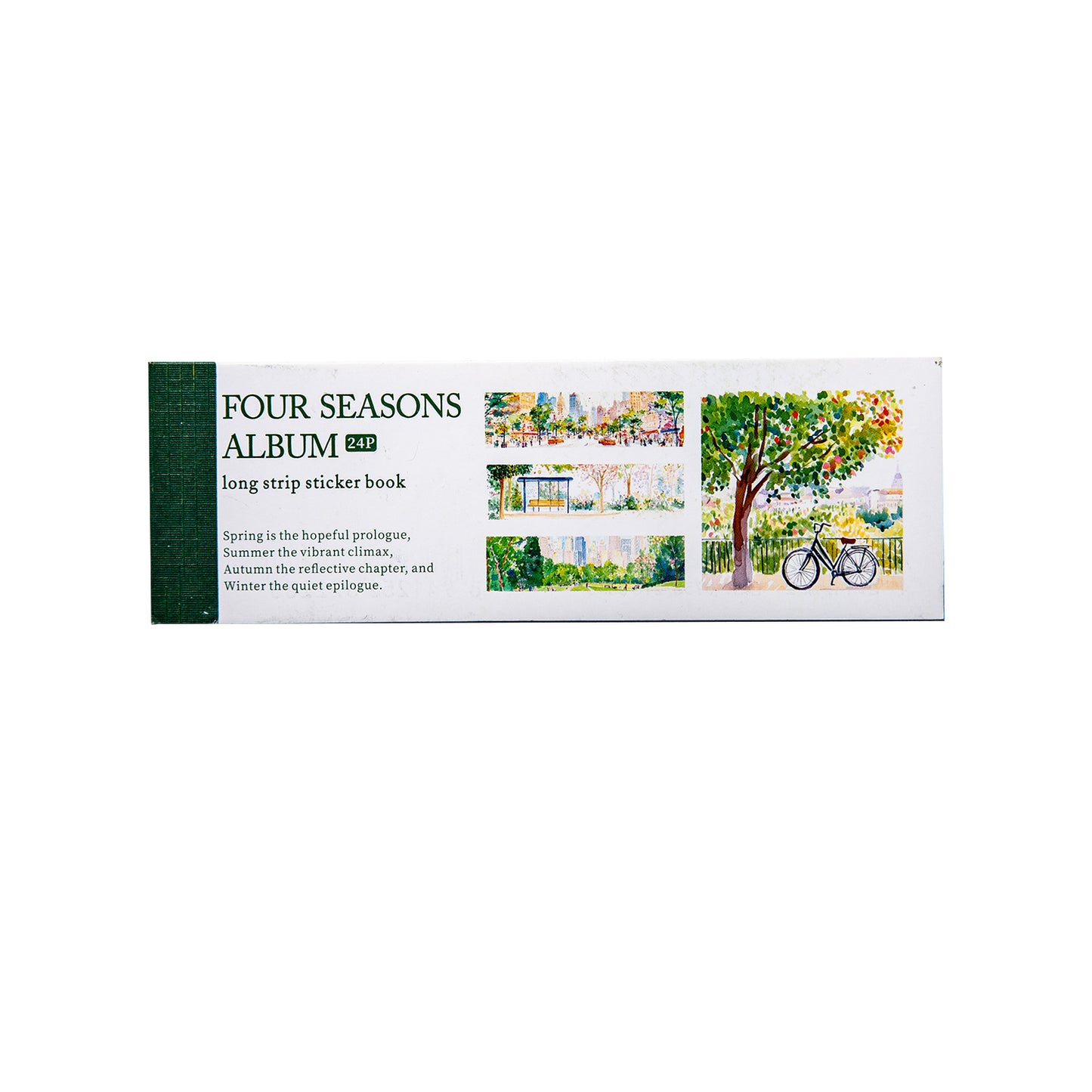 [2603-082] Seasonal Travel Landscape Journal Collage Sticker Book 4 Styles