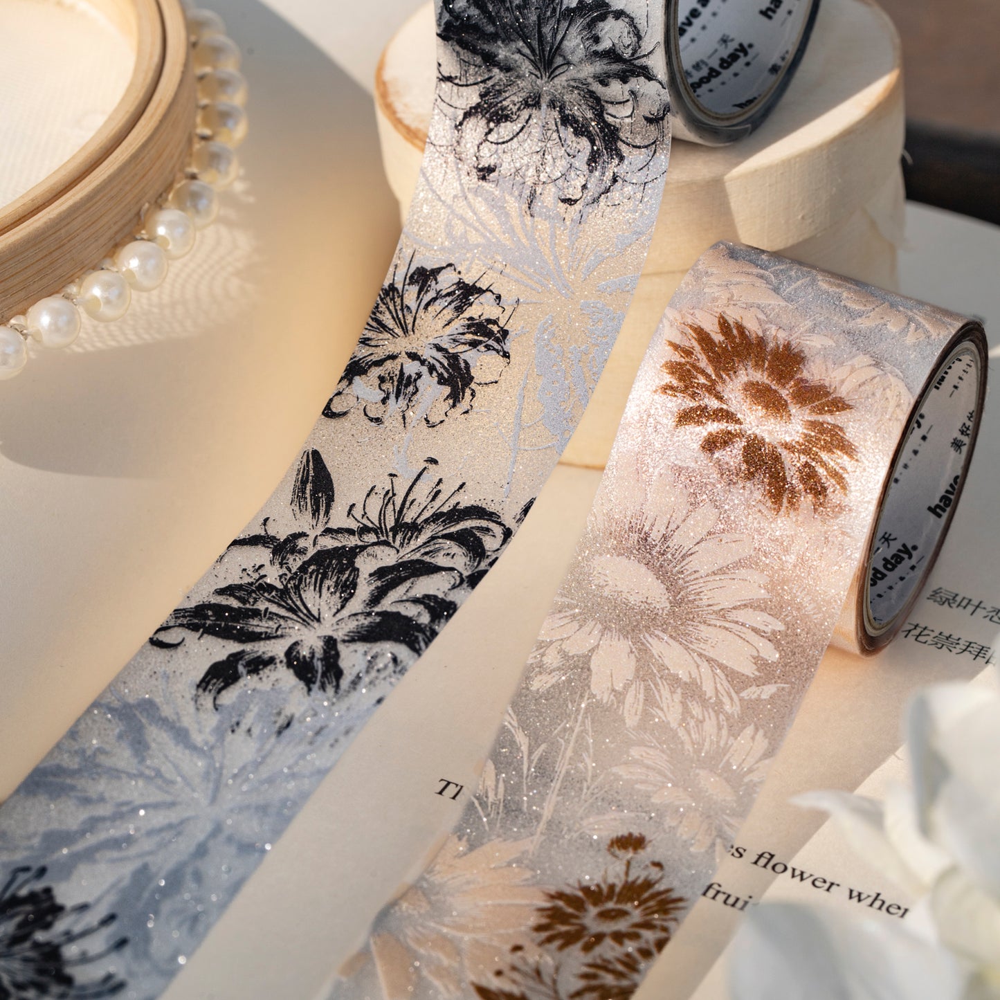 [2601-186] Blooming Dawn Botanical PET Washi Tape