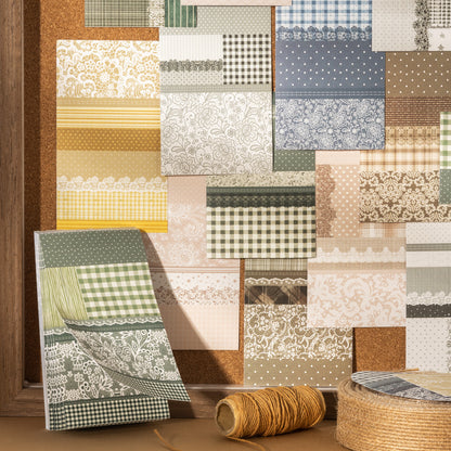 [2601-171] Floral Patchwork – Vintage Lace Collage Paper Pad (6 Designs)