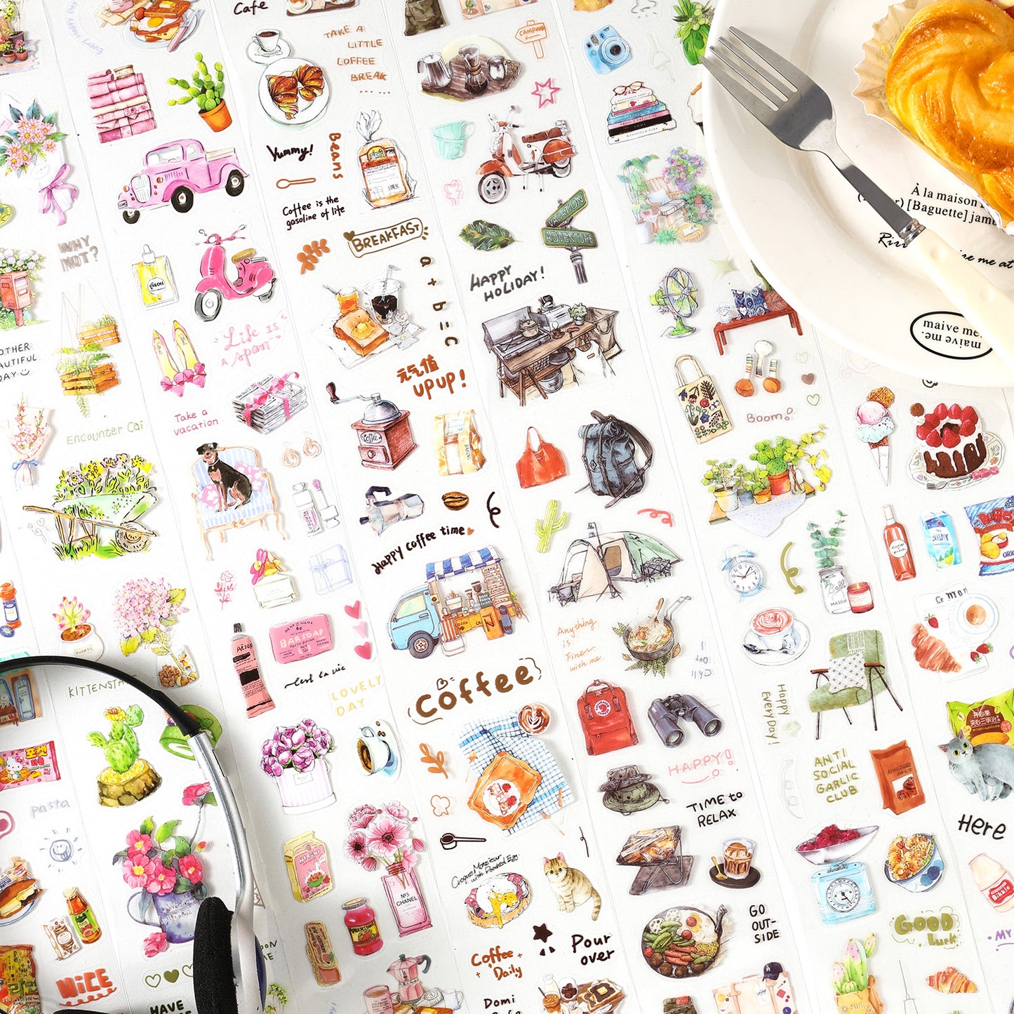 [2603-012] PET Die Cut Tape Set 4 Rolls