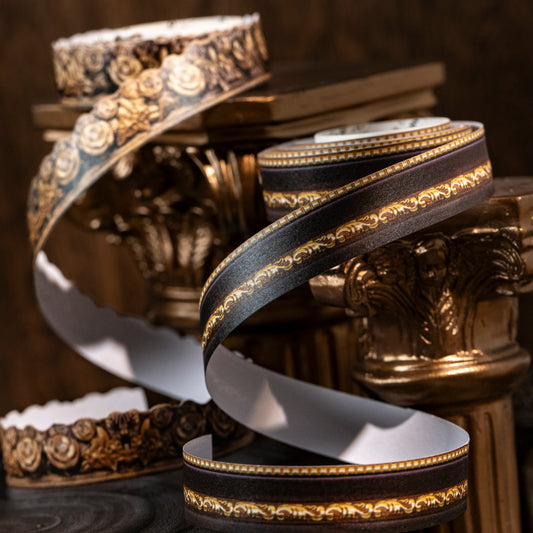 [2601-158] Baroque Finale – Ornate Frame Washi Tape Set (4 Designs)