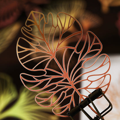 [2601-224] Falling Leaves Paper Cut Series Journal Collage Base Material Pack 10 Pieces 4 Styles