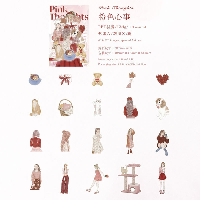 [2601-188] Candy Poetry Girl Journey PET Stickers