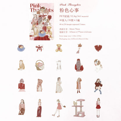 [2601-188] Candy Poetry Girl Journey PET Stickers