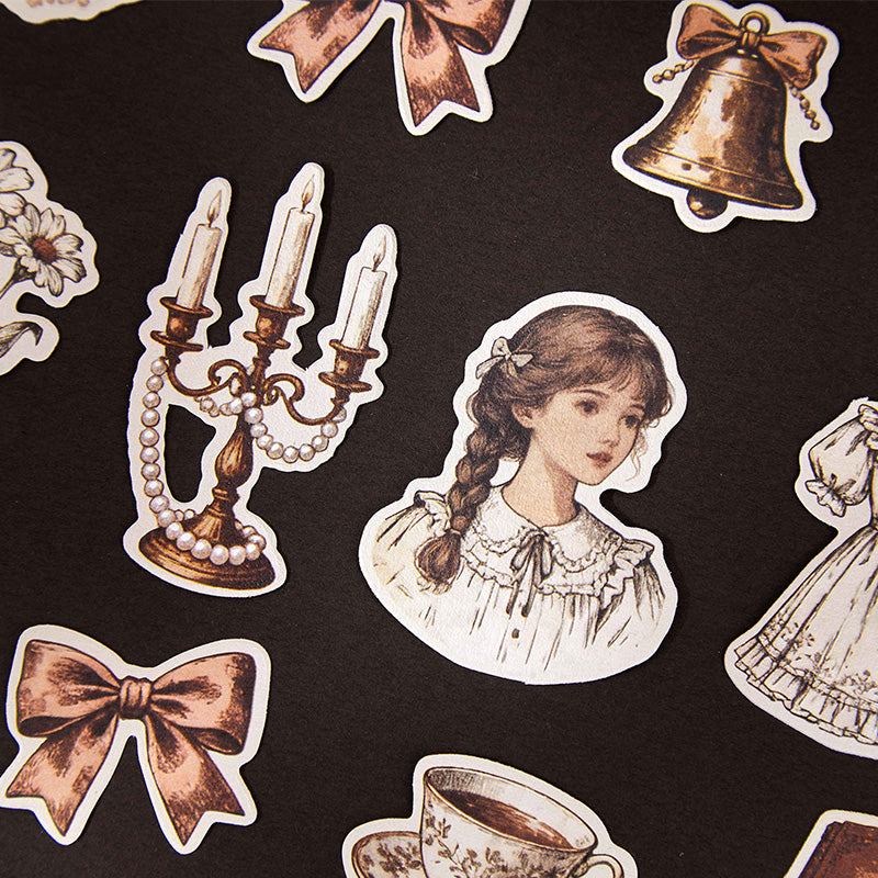 [2602-027] Vintage Character Collage Stickers
