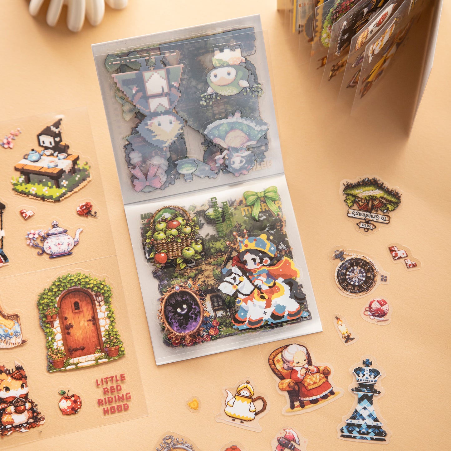 [2603-139] Pixel Fairy Tale PET Sticker Book 4 Styles