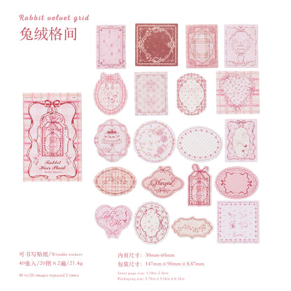 [2601-198] Candy Poetry Vintage Frame Notes