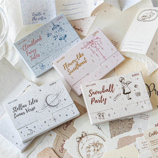 [2602-021] Dream Imprint Vintage Paper Stickers 4 Styles