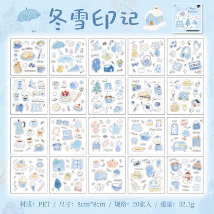 [2603-144] Seasonal Signal PET Journal Stickers 4 Styles