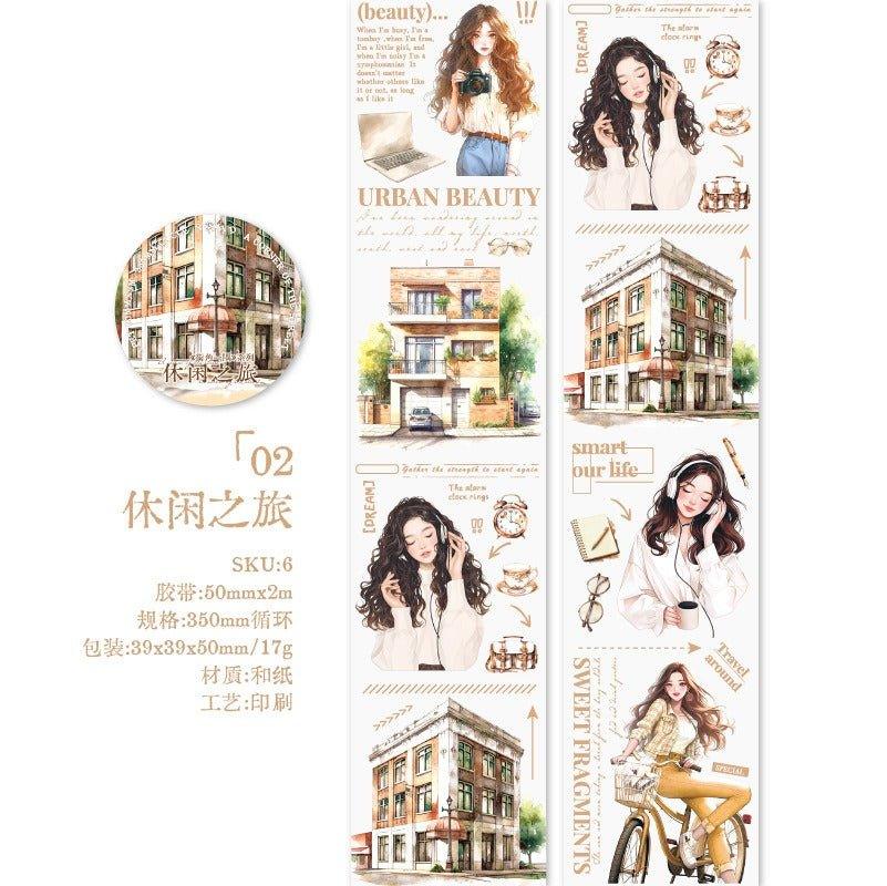 3028 Washi Tape Street Corner Series - Memo Journals