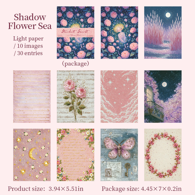 [2603-099] Fantasy Dream Journal Collage Paper 6 Styles