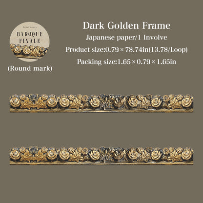 [2601-158] Baroque Finale – Ornate Frame Washi Tape Set (4 Designs)