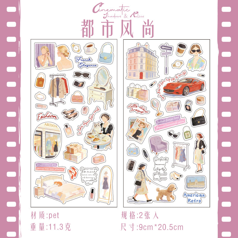 [2601-163] Misty Detective – Cinematic PET Stickers (6 Designs)
