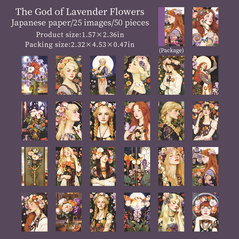 [2602-020] Gilded Flower Goddess Sticker Book 4 Styles