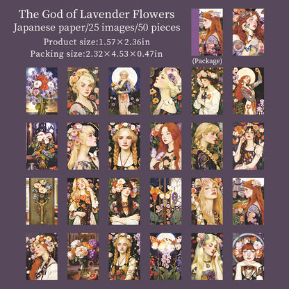 [2602-020] Gilded Flower Goddess Sticker Book 4 Styles