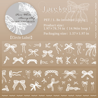 [2603-035] European PET Die Cut Collage Tape 6 Styles