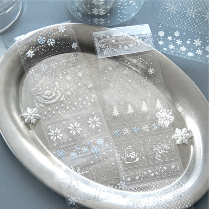 [2602-018] Transparent PET Deco Tape Set 4 Styles