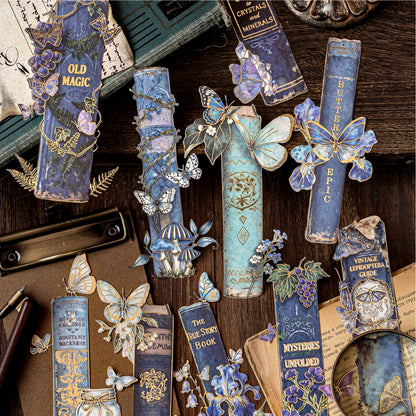 [2602-025] Vintage Gold Foil Bookmark Stickers 3 Styles