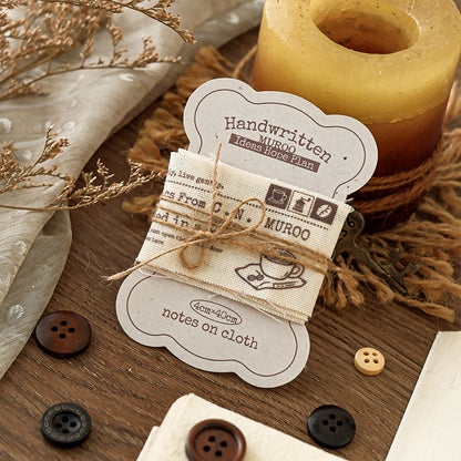 [2601-206] Handwritten Fabric Button Pack 4 Styles