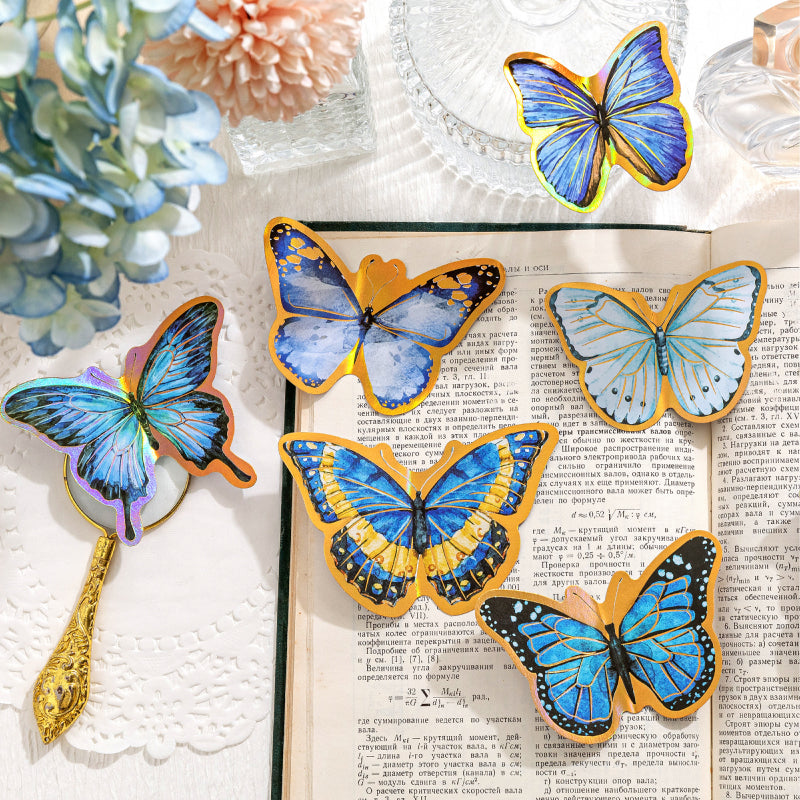 [2601-210] Foil Butterfly Journal Sticker Set