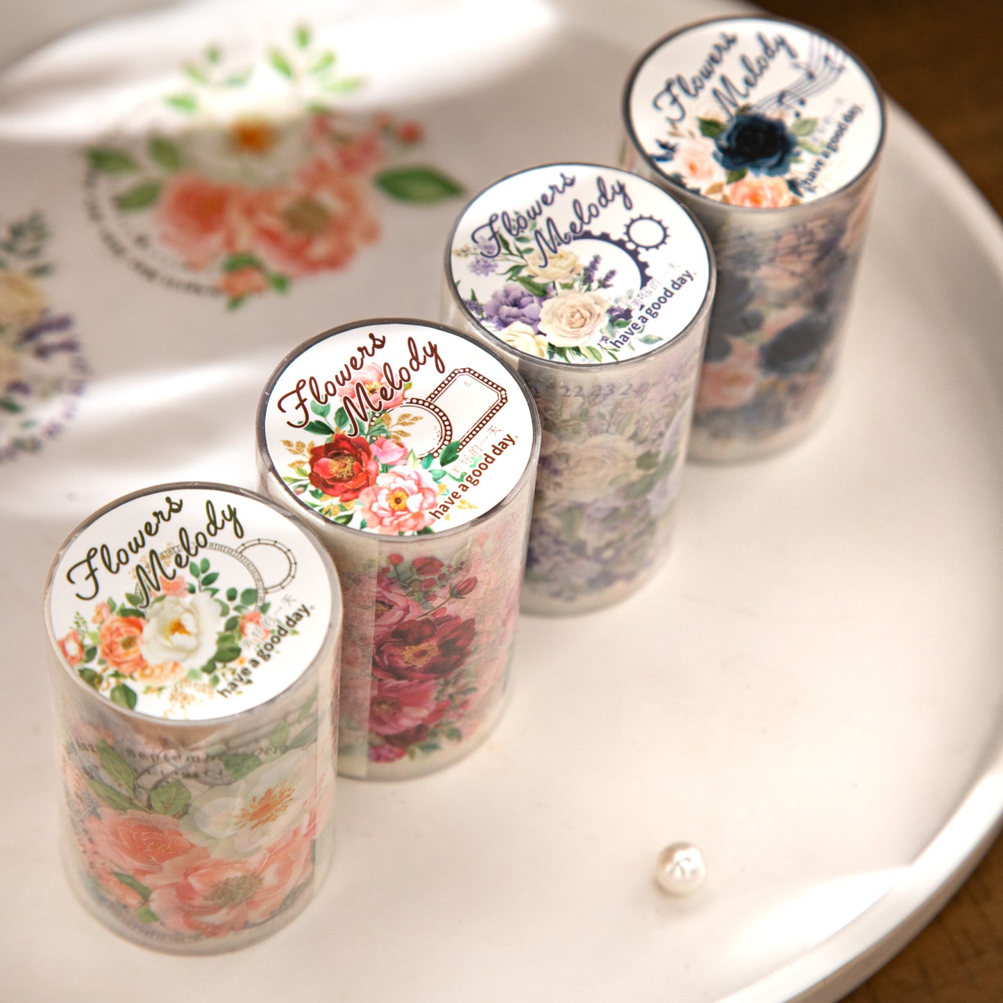 [2601-214] Floral Melody Washi Tape Set