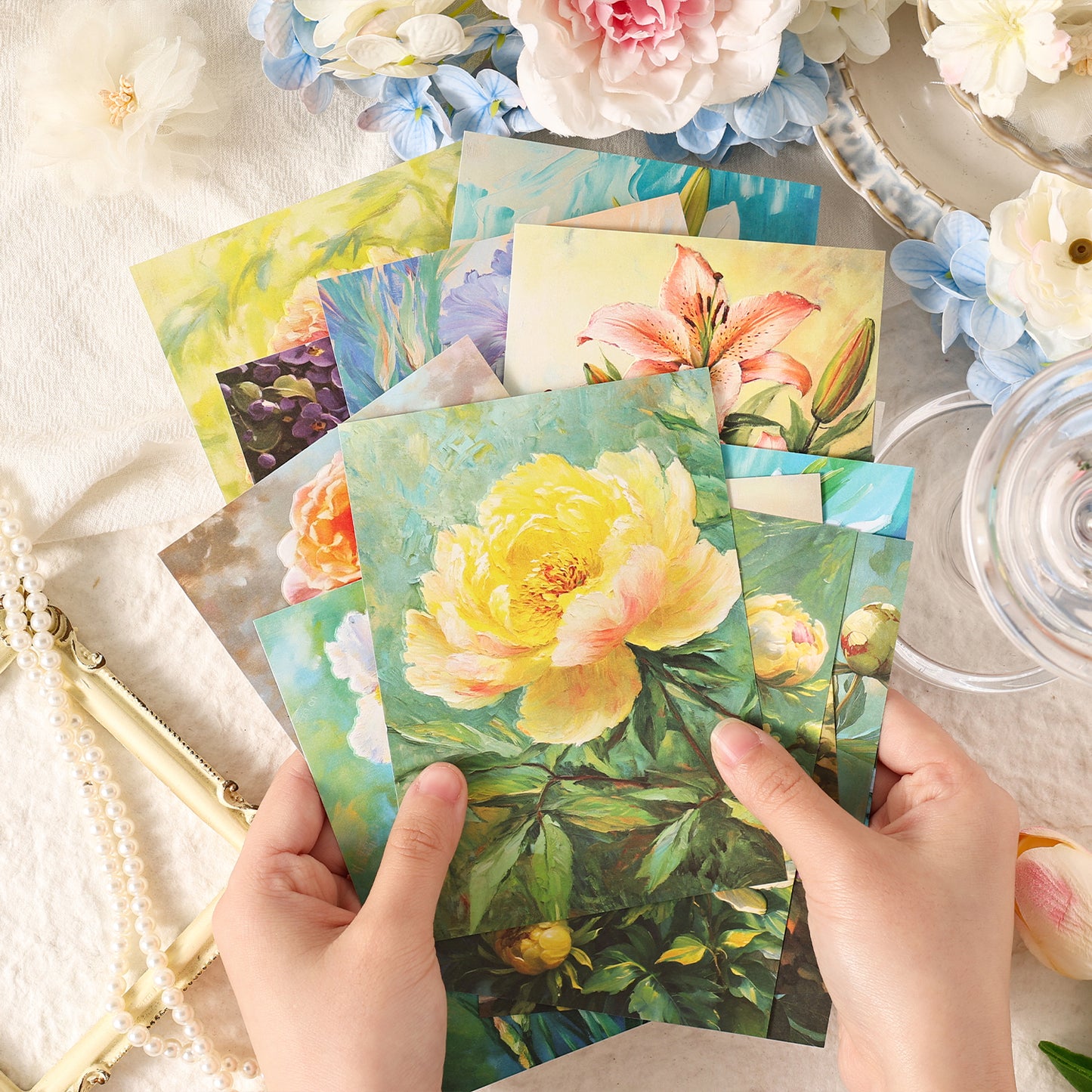 [2602-033] Embossed Floral Decorative Paper 6 Styles