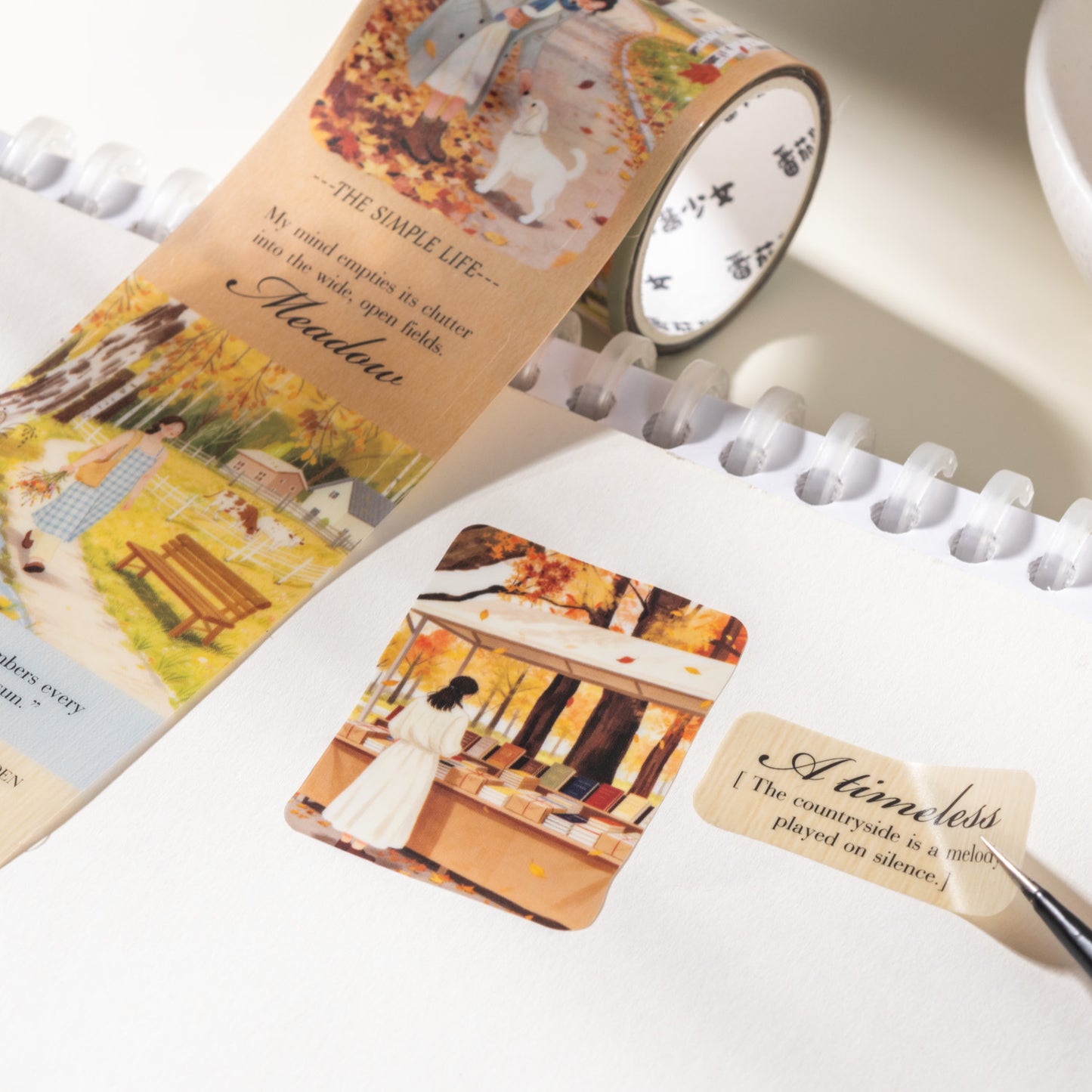 [2603-071] Vacation Theme PET Die Cut Tape 6 Styles