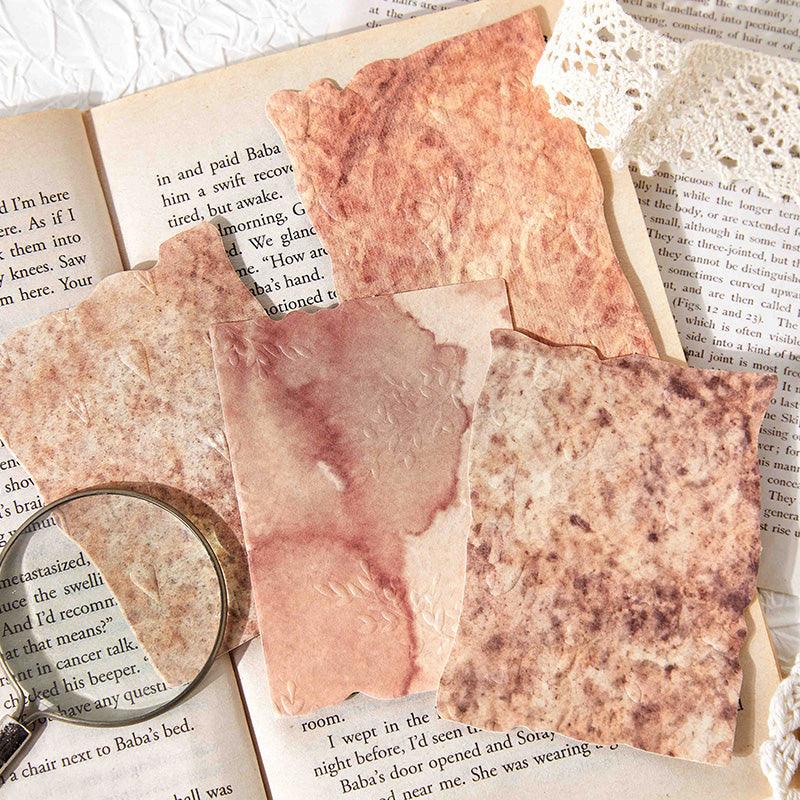 [2602-034] Vintage Textured Embossed Paper 6 Styles