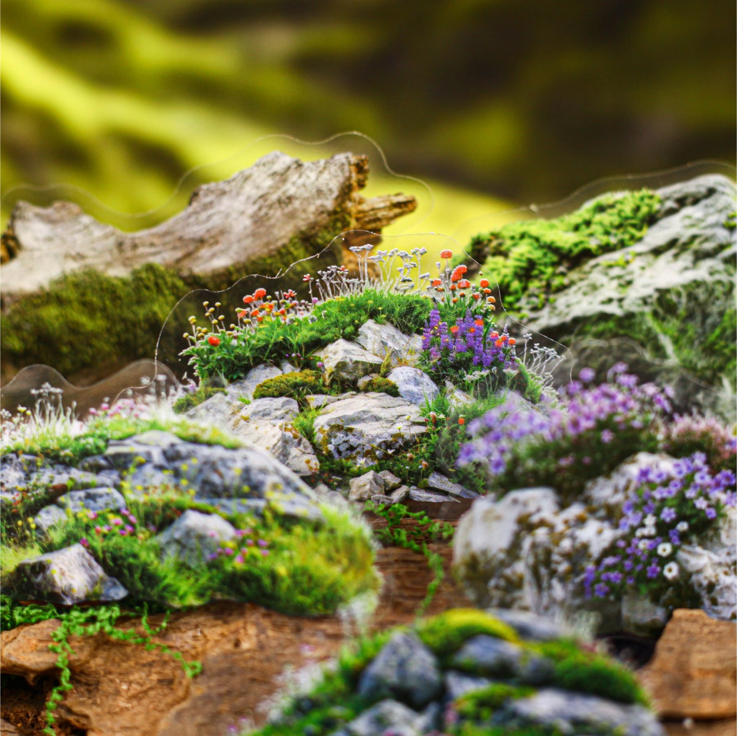 [2601-148] Moss & Stone Botanical Stickers – Nature Collage Journal Pack (6 Designs)